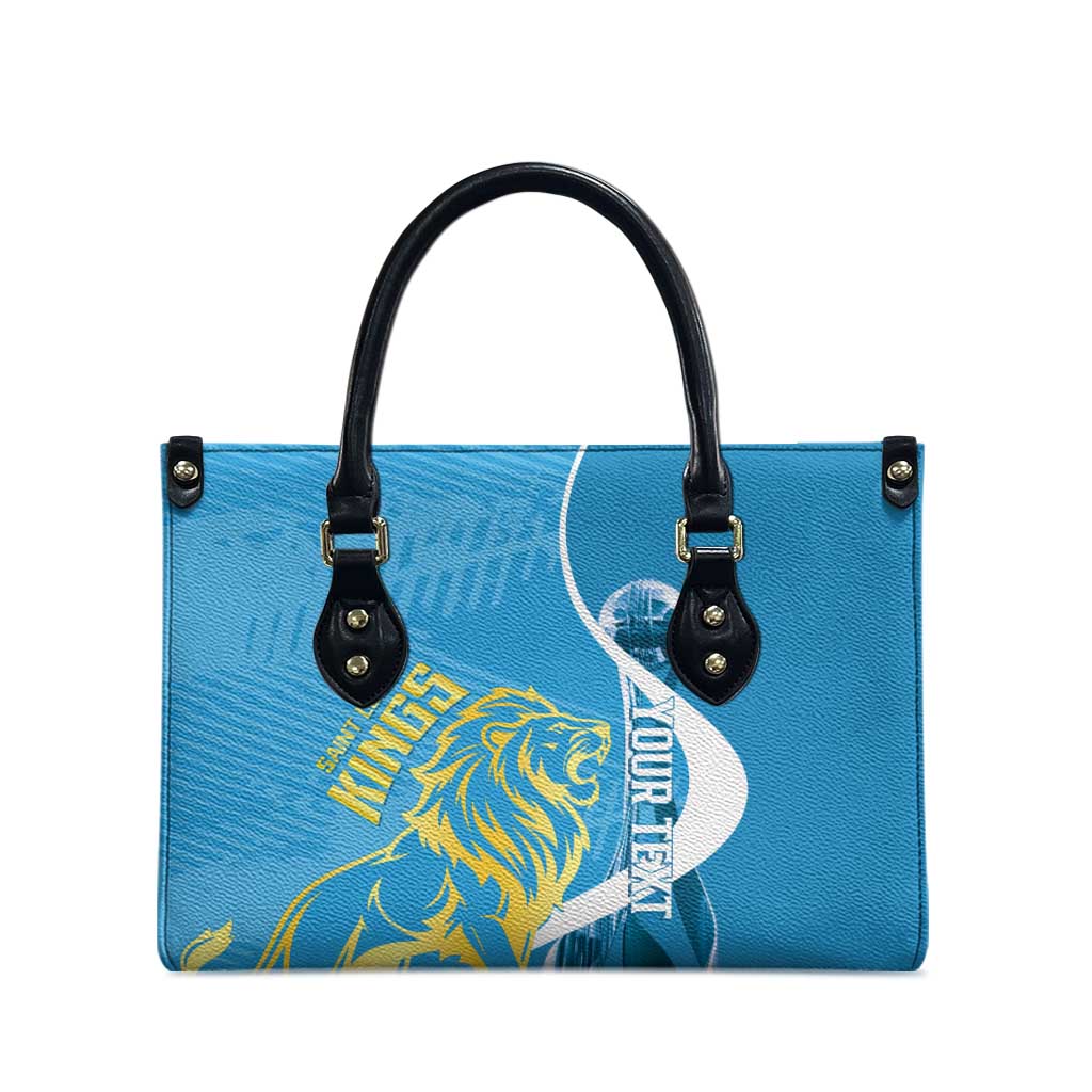 Saint Lucia Kings Cricket Custom Leather Bag 2025 2nd Champions Back To Back - Wonder Print Shop