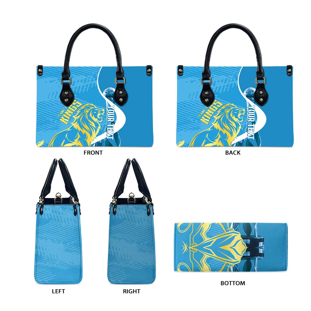 Saint Lucia Kings Cricket Custom Leather Bag 2025 2nd Champions Back To Back - Wonder Print Shop
