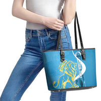 Saint Lucia Kings Cricket Custom Leather Tote Bag 2025 2nd Champions Back To Back - Wonder Print Shop