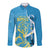 Saint Lucia Kings Cricket Custom Long Sleeve Button Shirt 2025 2nd Champions Back To Back - Wonder Print Shop