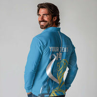 Saint Lucia Kings Cricket Custom Long Sleeve Polo Shirt 2025 2nd Champions Back To Back - Wonder Print Shop