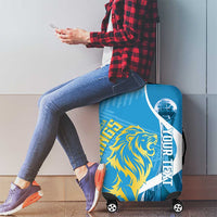 Saint Lucia Kings Cricket Custom Luggage Cover 2025 2nd Champions Back To Back - Wonder Print Shop