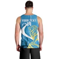 Saint Lucia Kings Cricket Custom Men Tank Top 2025 2nd Champions Back To Back - Wonder Print Shop