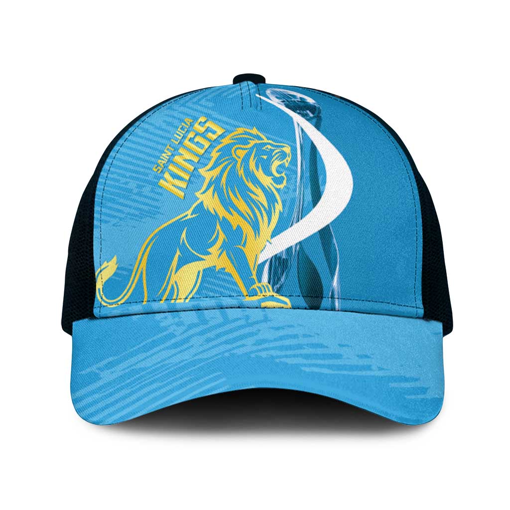 Saint Lucia Kings Cricket Mesh Trucker Cap 2025 2nd Champions Back To Back - Wonder Print Shop