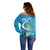 Saint Lucia Kings Cricket Custom Off Shoulder Sweater 2025 2nd Champions Back To Back - Wonder Print Shop