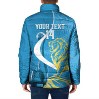 Saint Lucia Kings Cricket Custom Padded Jacket 2025 2nd Champions Back To Back - Wonder Print Shop