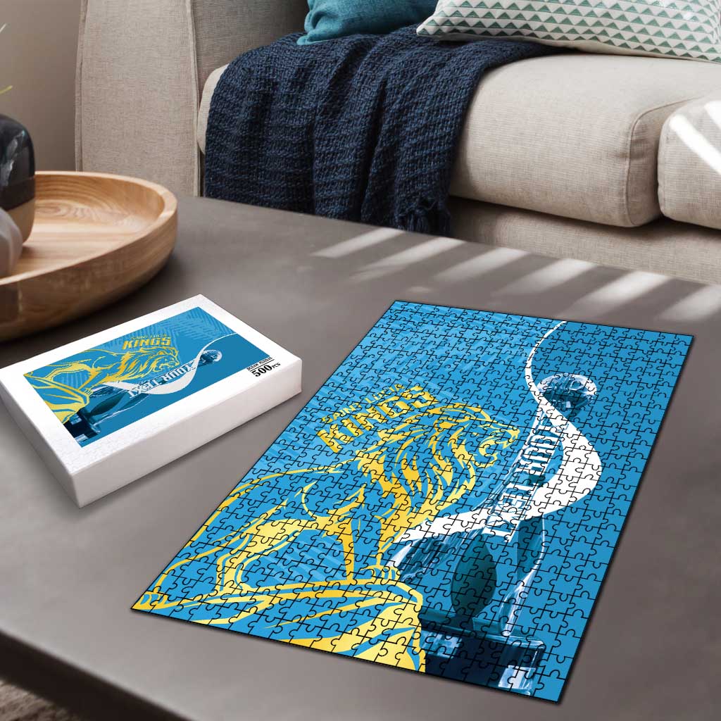 Saint Lucia Kings Cricket Custom Puzzle 2025 2nd Champions Back To Back - Wonder Print Shop