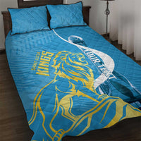 Saint Lucia Kings Cricket Custom Quilt Bed Set 2025 2nd Champions Back To Back - Wonder Print Shop