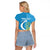 Saint Lucia Kings Cricket Custom Raglan Cropped T Shirt 2025 2nd Champions Back To Back - Wonder Print Shop