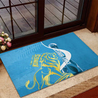 Saint Lucia Kings Cricket Custom Rubber Doormat 2025 2nd Champions Back To Back - Wonder Print Shop