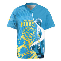Saint Lucia Kings Cricket Custom Rugby Jersey 2025 2nd Champions Back To Back - Wonder Print Shop