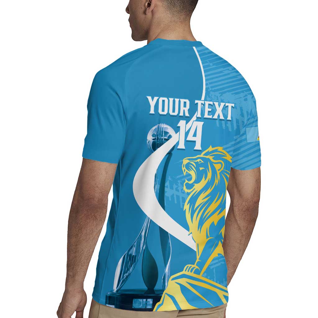 Saint Lucia Kings Cricket Custom Rugby Jersey 2025 2nd Champions Back To Back - Wonder Print Shop
