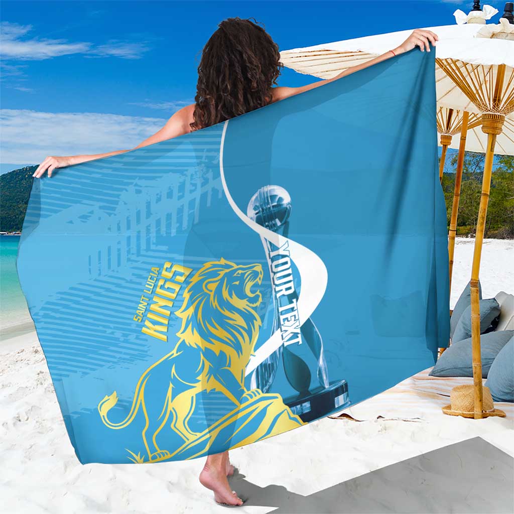 Saint Lucia Kings Cricket Custom Sarong 2025 2nd Champions Back To Back - Wonder Print Shop