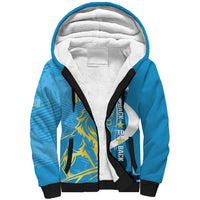 Saint Lucia Kings Cricket Custom Sherpa Hoodie 2025 2nd Champions Back To Back - Wonder Print Shop