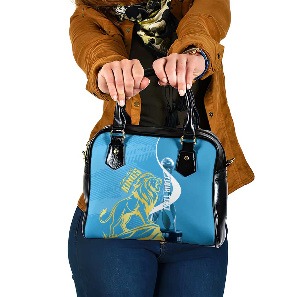 Saint Lucia Kings Cricket Custom Shoulder Handbag 2025 2nd Champions Back To Back - Wonder Print Shop