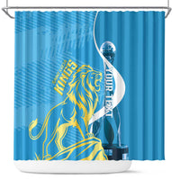 Saint Lucia Kings Cricket Custom Shower Curtain 2025 2nd Champions Back To Back - Wonder Print Shop