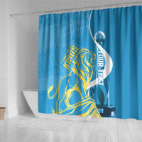 Saint Lucia Kings Cricket Custom Shower Curtain 2025 2nd Champions Back To Back - Wonder Print Shop