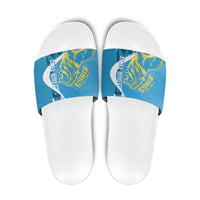 Saint Lucia Kings Cricket Custom Slide Sandals 2025 2nd Champions Back To Back - Wonder Print Shop