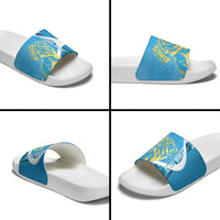 Saint Lucia Kings Cricket Custom Slide Sandals 2025 2nd Champions Back To Back - Wonder Print Shop
