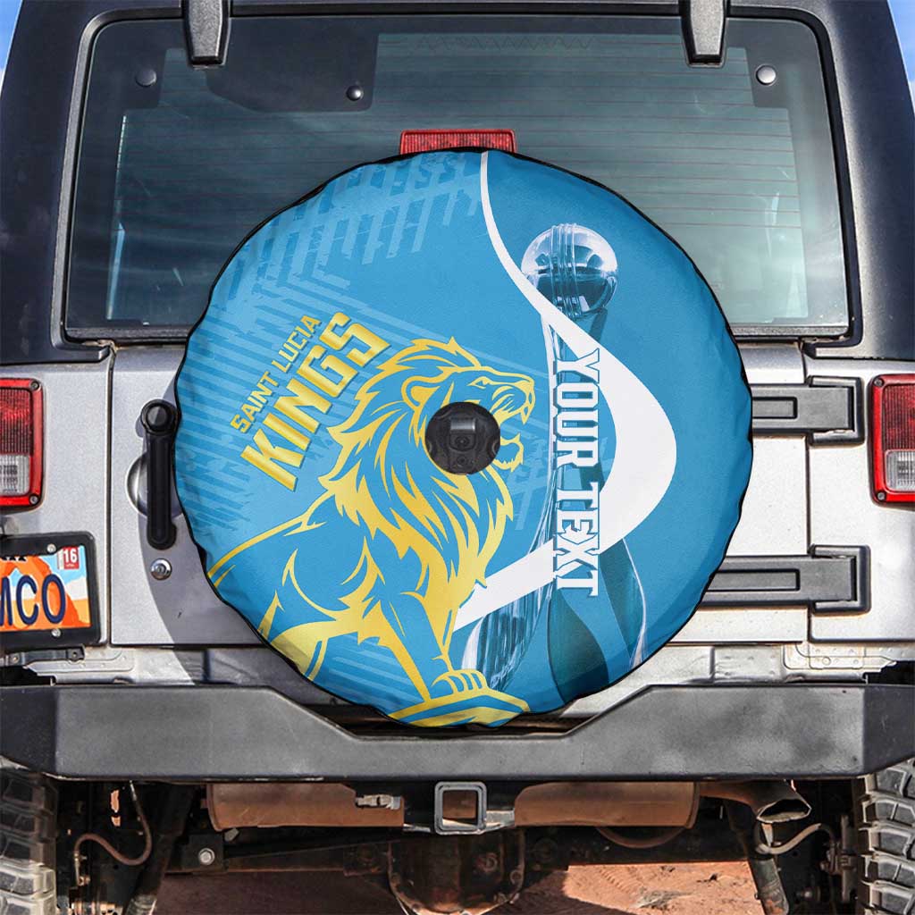 Saint Lucia Kings Cricket Custom Spare Tire Cover 2025 2nd Champions Back To Back - Wonder Print Shop