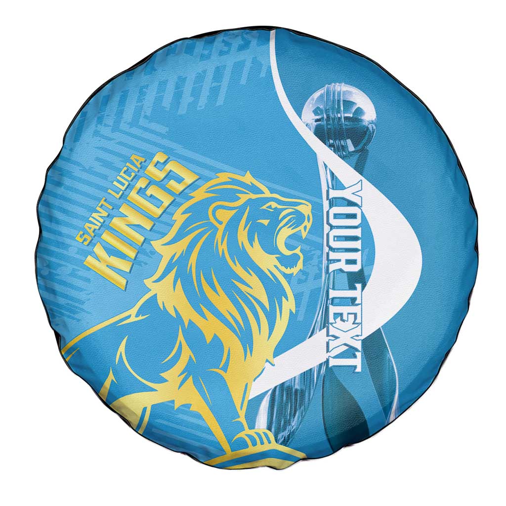 Saint Lucia Kings Cricket Custom Spare Tire Cover 2025 2nd Champions Back To Back - Wonder Print Shop