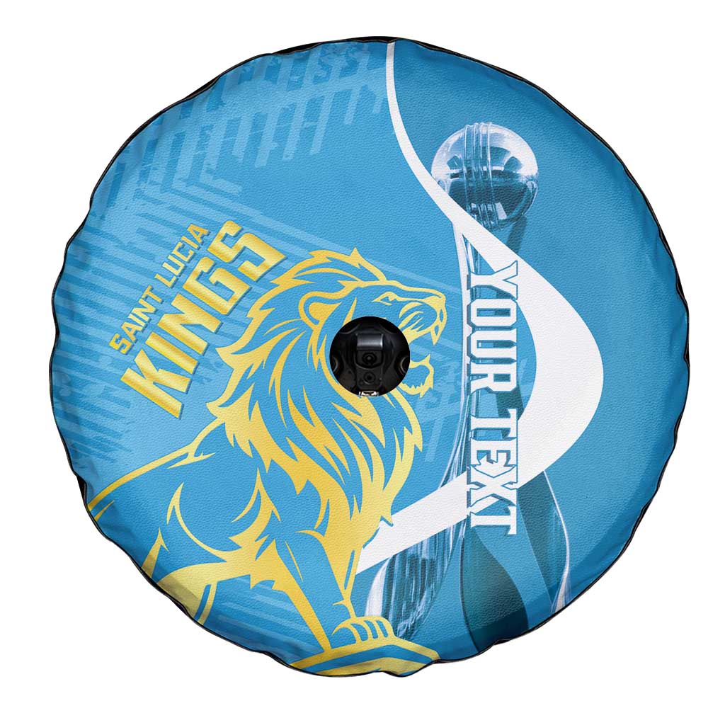 Saint Lucia Kings Cricket Custom Spare Tire Cover 2025 2nd Champions Back To Back - Wonder Print Shop