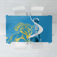 Saint Lucia Kings Cricket Custom Tablecloth 2025 2nd Champions Back To Back - Wonder Print Shop