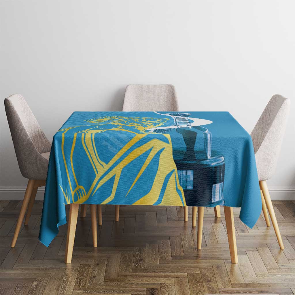 Saint Lucia Kings Cricket Custom Tablecloth 2025 2nd Champions Back To Back - Wonder Print Shop