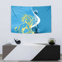 Saint Lucia Kings Cricket Custom Tapestry 2025 2nd Champions Back To Back - Wonder Print Shop