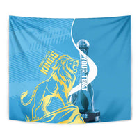 Saint Lucia Kings Cricket Custom Tapestry 2025 2nd Champions Back To Back - Wonder Print Shop