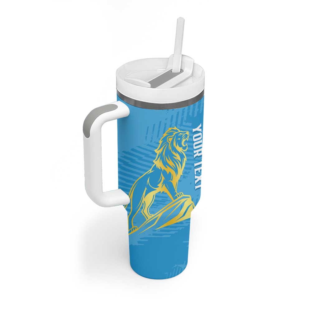 Saint Lucia Kings Cricket Custom Tumbler With Handle 2025 2nd Champions Back To Back - Wonder Print Shop