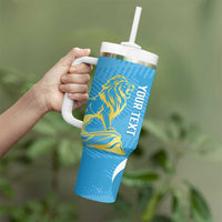Saint Lucia Kings Cricket Custom Tumbler With Handle 2025 2nd Champions Back To Back - Wonder Print Shop