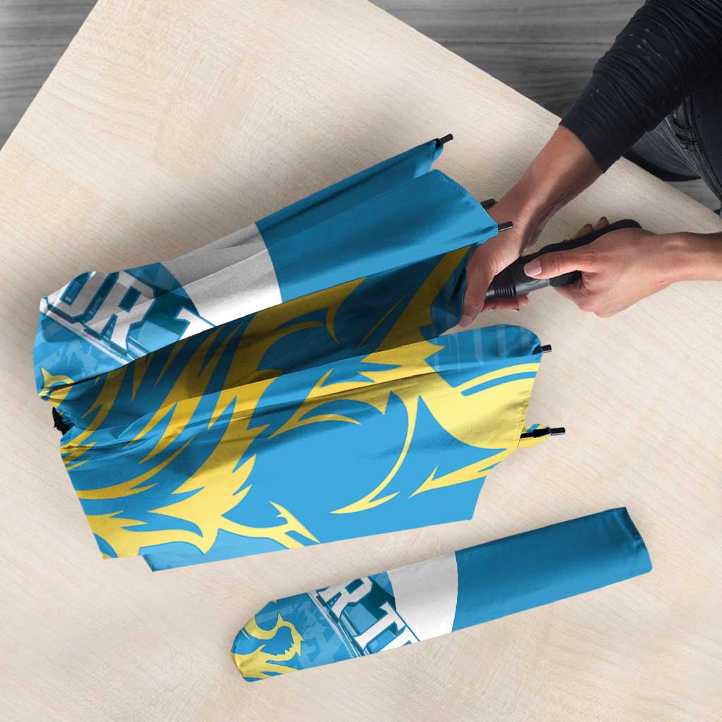 Saint Lucia Kings Cricket Custom Umbrella 2025 2nd Champions Back To Back - Wonder Print Shop