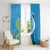 Saint Lucia Kings Cricket Custom Window Curtain 2025 2nd Champions Back To Back - Wonder Print Shop
