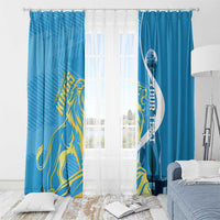 Saint Lucia Kings Cricket Custom Window Curtain 2025 2nd Champions Back To Back - Wonder Print Shop