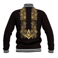 Personalised Filipino Freemasonry Baseball Jacket Masonic Barong Tagalog Inspired Ivory White