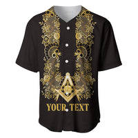 Personalised Filipino Freemasonry Baseball Jersey Masonic Barong Tagalog Inspired Ivory White
