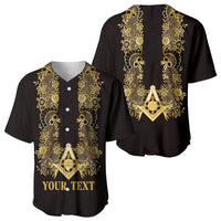 Personalised Filipino Freemasonry Baseball Jersey Masonic Barong Tagalog Inspired Ivory White