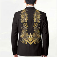 Personalised Filipino Freemasonry Blazer Masonic Barong Tagalog Inspired Ivory White