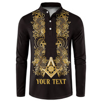 Personalised Filipino Freemasonry Button Sweatshirt Masonic Barong Tagalog Inspired Ivory White