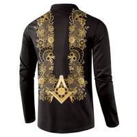 Personalised Filipino Freemasonry Button Sweatshirt Masonic Barong Tagalog Inspired Ivory White