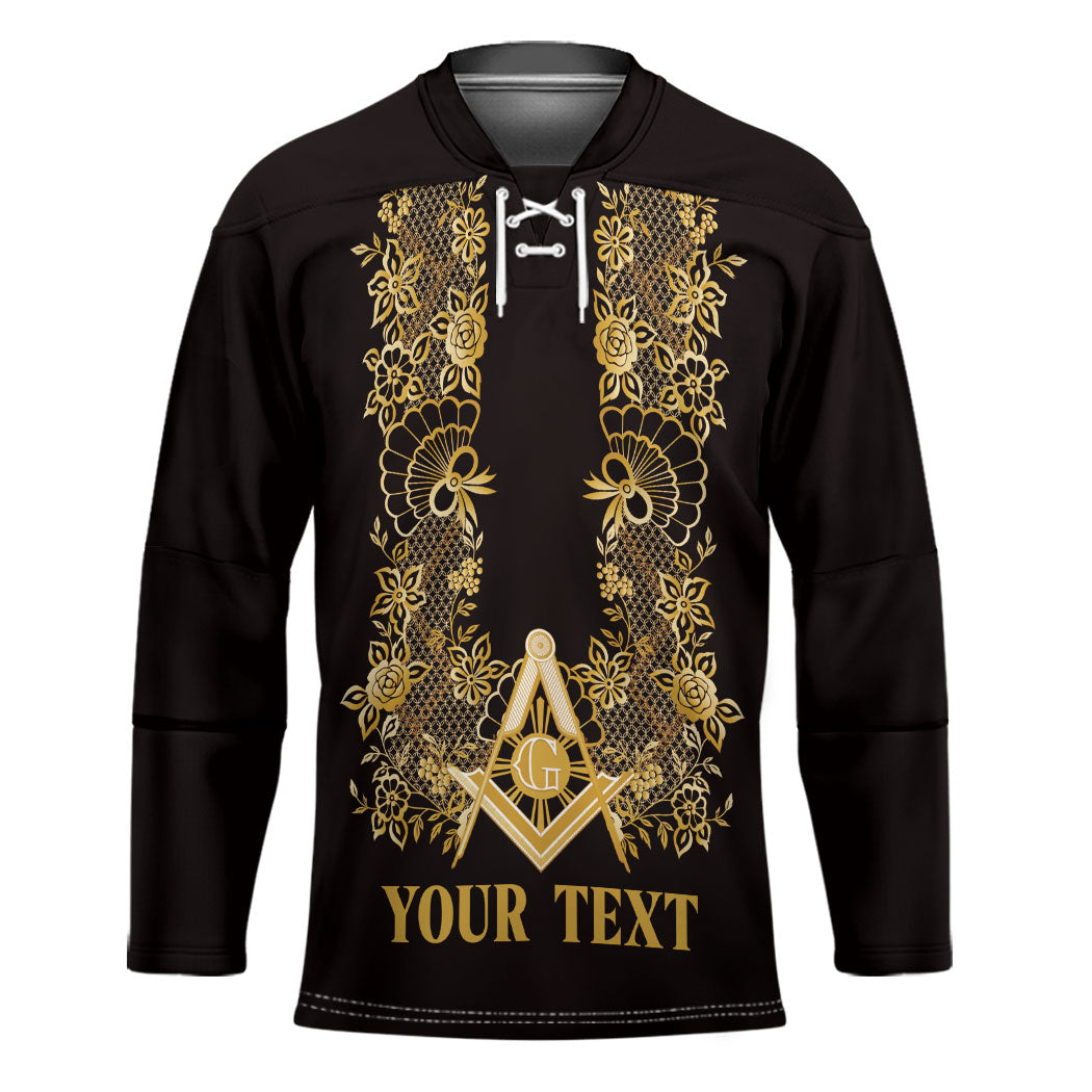 Personalised Filipino Freemasonry Hockey Jersey Masonic Barong Tagalog Inspired Ivory White