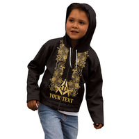 Personalised Filipino Freemasonry Kid Hoodie Masonic Barong Tagalog Inspired Ivory White