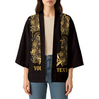 Personalised Filipino Freemasonry Kimono Masonic Barong Tagalog Inspired Ivory White