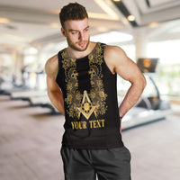 Personalised Filipino Freemasonry Men Tank Top Masonic Barong Tagalog Inspired Ivory White