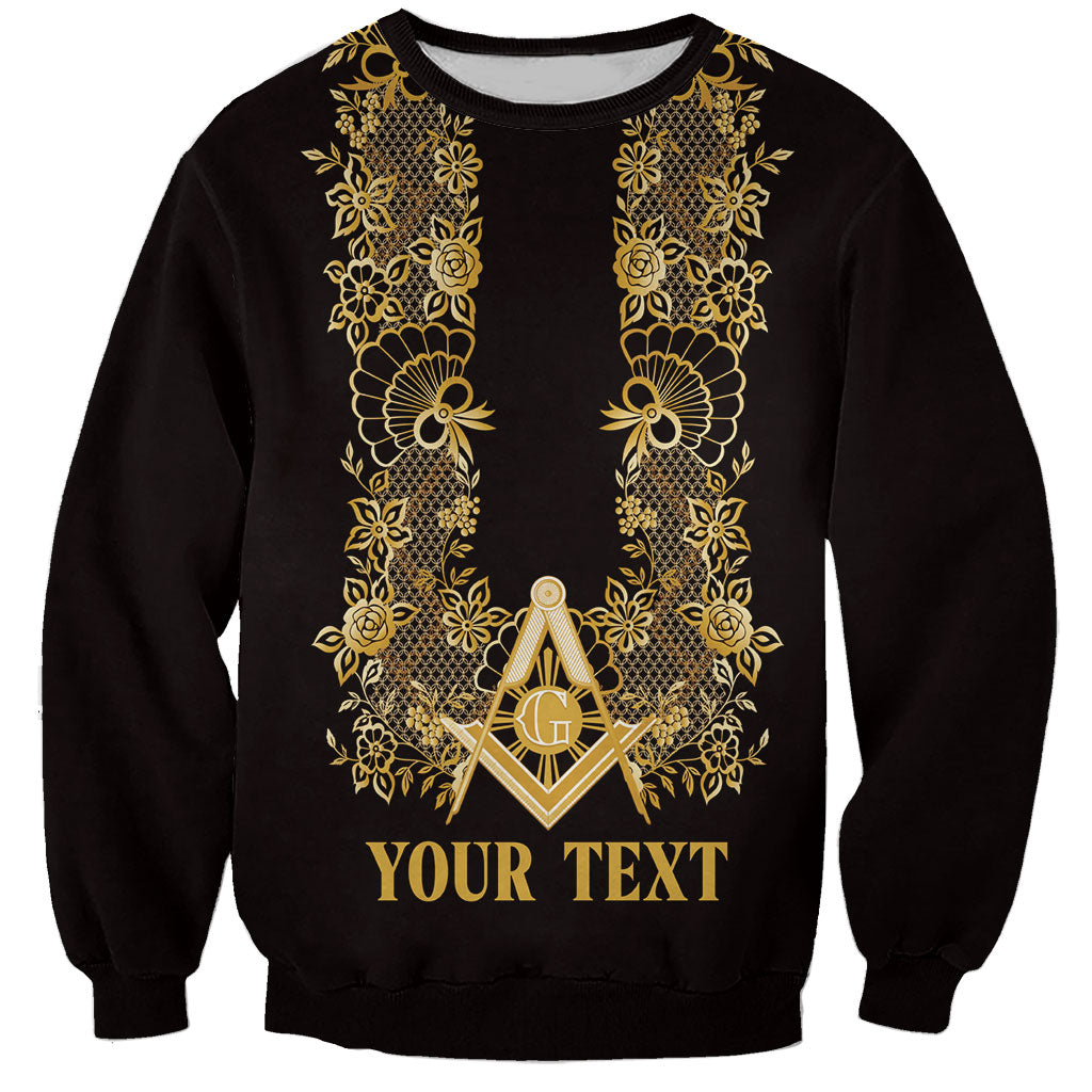 Personalised Filipino Freemasonry Sweatshirt Masonic Barong Tagalog Inspired Ivory White