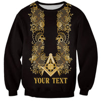 Personalised Filipino Freemasonry Sweatshirt Masonic Barong Tagalog Inspired Ivory White