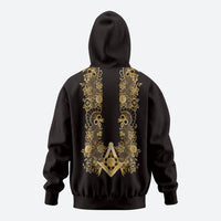 Personalised Filipino Freemasonry Zip Hoodie Masonic Barong Tagalog Inspired Ivory White