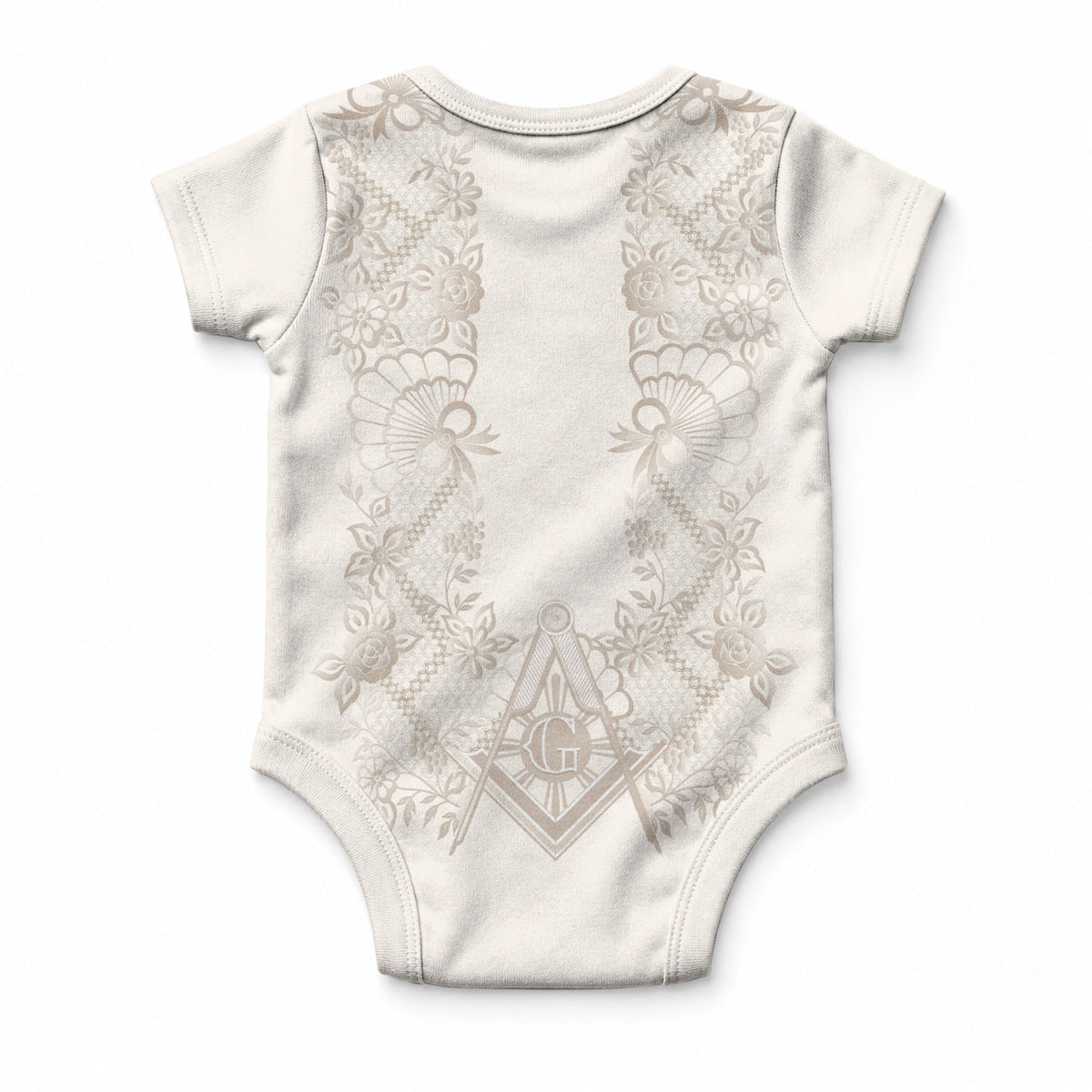 Personalised Filipino Freemasonry Baby Onesie Masonic Barong Tagalog Inspired Black