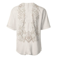 Personalised Filipino Freemasonry Baseball Jersey Masonic Barong Tagalog Inspired Black